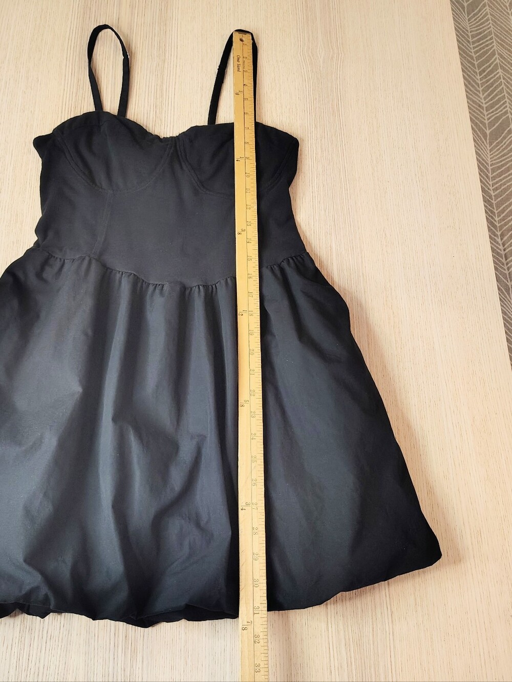 Madden NYC Black Balloon Bubble Hem Summer Mini Dress Festival Y2K Ballet Large - Picture 11 of 12